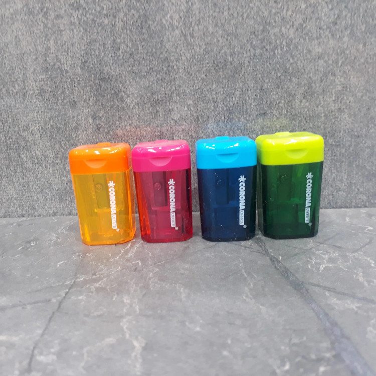 تراش مخزندار برند Corona Office در رنگهای متنوع با طراحی ساده و کاربردی