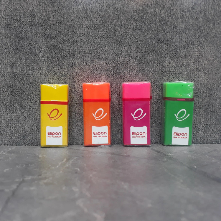 پاک کن برند Elipon در رنگهای متنوع با طراحی جذاب و کاربردی