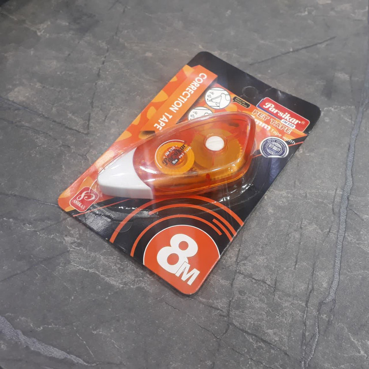 غلط گیر نواری پارسیکار - نوار اصلاح اشتباهات با پوشش مات و خشک شدن سریع، عرض 5mm، مناسب دانشآموزان و محیط کار