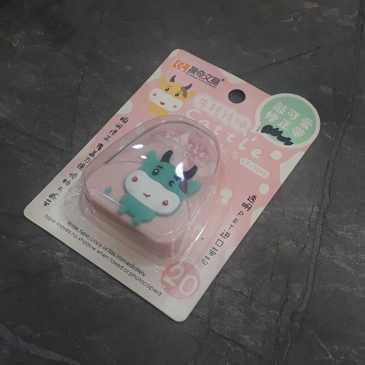 غلطگیر نواری Cattie با بدنه شفاف و طراحی ارگونومیک برای اصلاح سریع نوشتهها