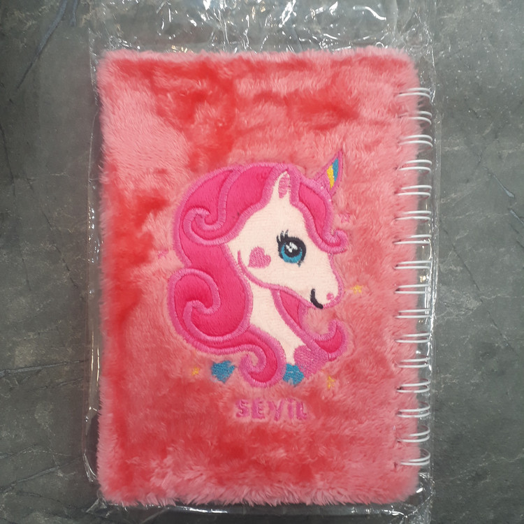 دفتر خاطرات فانتزی با روکش مخملی نرم و طرحی جذاب