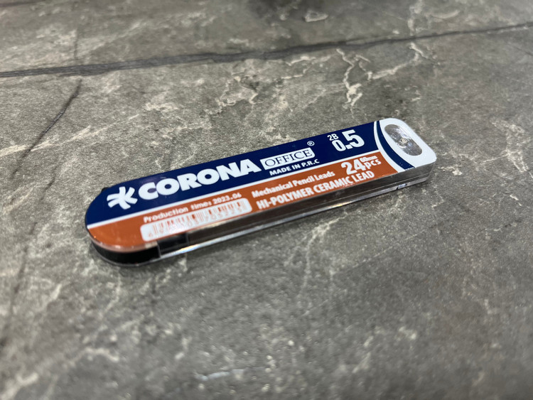 مغز اتود Corona سایز ۰.۵ میلیمتر با نوشتاری روان و مقاومت بالا