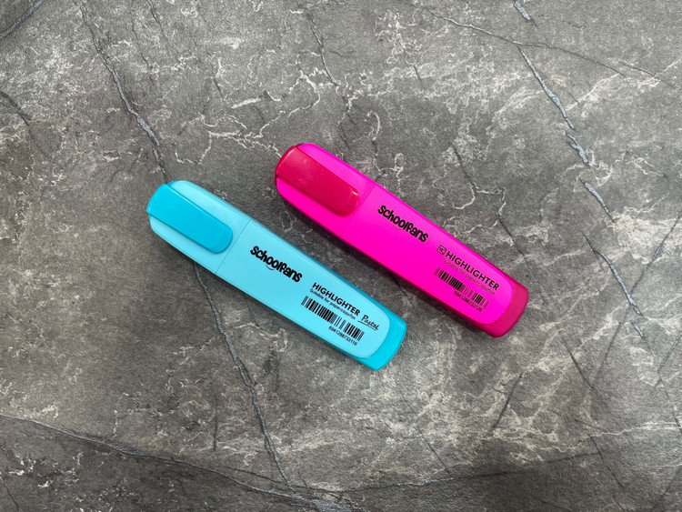 ماژیک هایلایت Schoolfans با رنگهای متنوع و طراحی خوشدست برای یادداشتبرداری دقیق