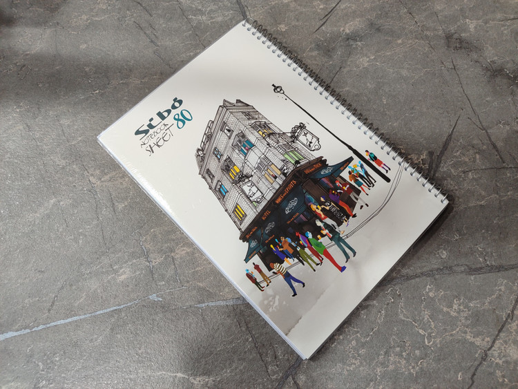 دفتر ۸۰ برگ برند سیبو با جلد فانتزی و باکیفیت، مناسب یادداشتبرداری روزانه و استفاده در مدرسه و دانشگاه