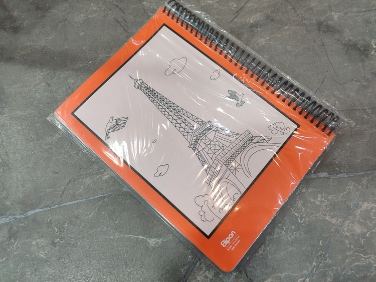 دفتر ۱۰۰ برگ Elipon سایز ۲۹ در ۲۱ سانتیمتر با طراحی مقاوم و کاغذ سفید خطدار مناسب نوشتار حرفهای