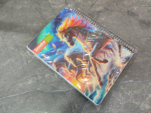 دفتر ۲۰۰ برگ برند Senobar با جلد مقاوم و ابعاد ۱۶.۵ در ۲۳ سانتیمتر، مناسب برای نوشتار روزانه و تحصیلی