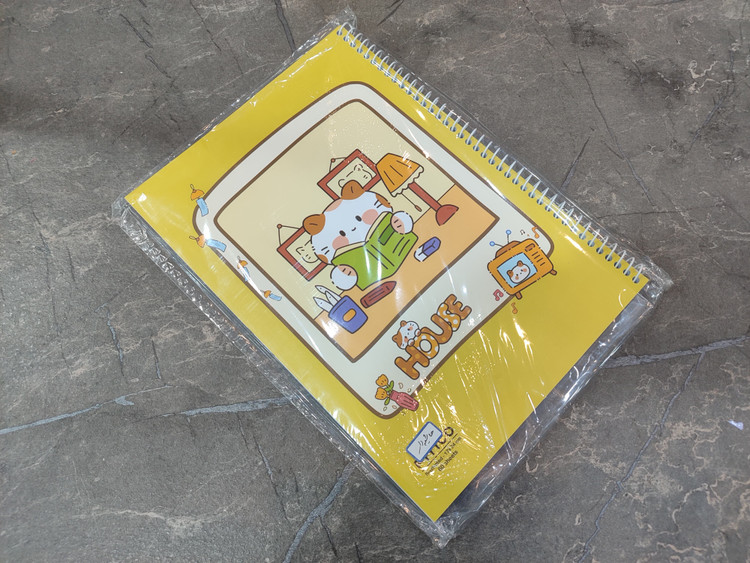 دفتر ۶۰ برگ حاشیهدار PITICO با طراحی استاندارد و ابعاد ۲۴×۱۷ سانتیمتر