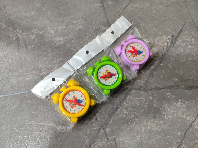 ماکت ساعت کودکانه رنگی، مناسب آموزش ساعت به کودکان در قالب بازی و سرگرمی