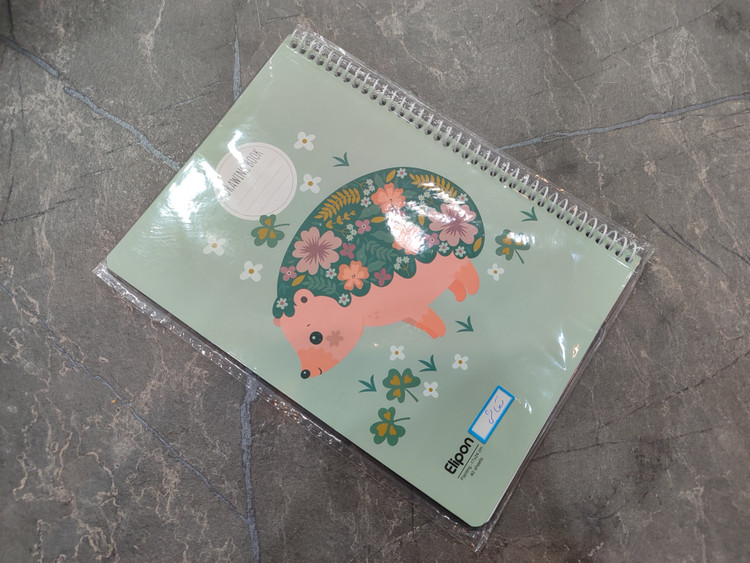 دفتر نقاشی ۴۰ برگ برند Elipon با جلد فانتزی و کاغذ مقاوم مناسب کودکان و هنرجویان