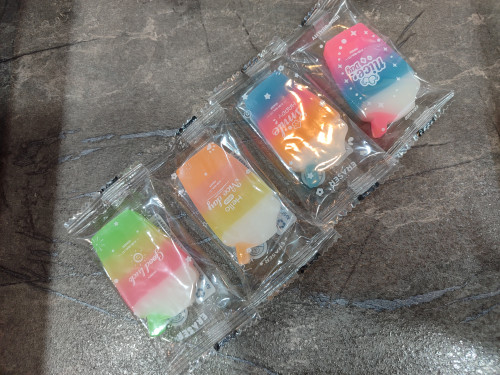 پاککن فانتزی JIANHUI به شکل بستنی رنگی، مناسب برای دانشآموزان و کودکان