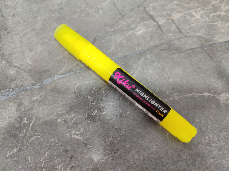 هایلایتر Kiku مدل K-586 با جوهر روان و طراحی ارگونومیک برای استفاده راحت