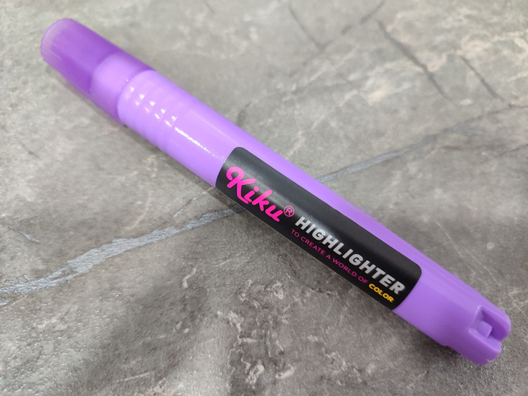 هایلایتر Kiku مدل K-586 با جوهر روان و طراحی ارگونومیک برای استفاده راحت