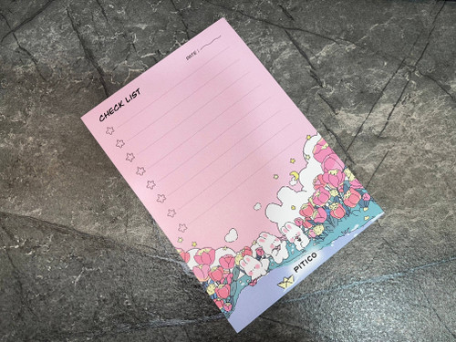 چک لیست برند PITICO با طراحی شیک و ابعاد 20×14.4 سانتیمتر برای یادداشت و برنامهریزی روزانه