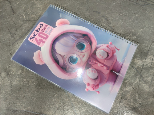 دفتر ۴۰ برگ برند Sibo با طراحی زیبا و جلد مقاوم مناسب برای نوشتار روزانه