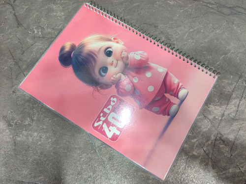 دفتر ۴۰ برگ برند Sibo با طراحی زیبا و جلد مقاوم مناسب برای نوشتار روزانه