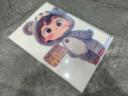 دفتر ۴۰ برگ برند Sibo با طراحی زیبا و جلد مقاوم مناسب برای نوشتار روزانه