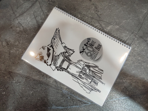 دفتر ۶۰ برگ برند Sibo با صفحات خطدار و کاغذ مقاوم مناسب نوشتار و یادداشت روزانه