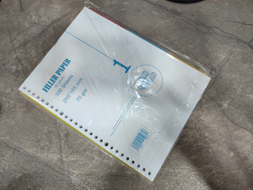 کاغذ کلاسور زبان ۱۰۰ تایی AZAD با خطوط منظم و کاغذ باکیفیت