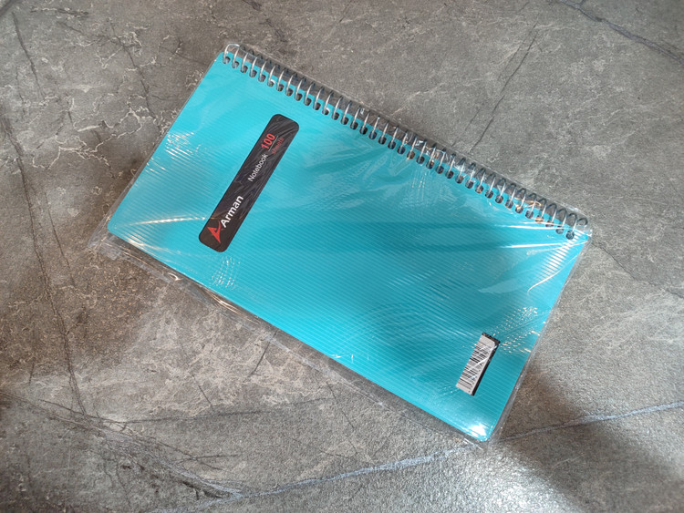 دفتر یادداشت ۱۰۰ برگ Arman با کاغذ باکیفیت و صحافی مقاوم