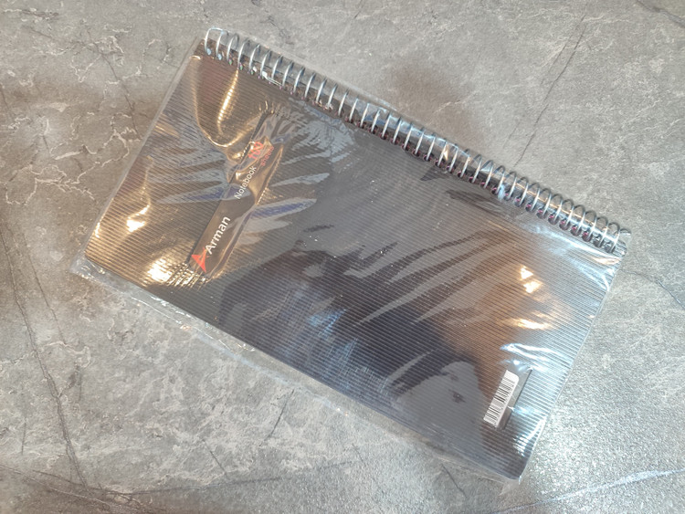 دفتر یادداشت ۱۰۰ برگ Arman با کاغذ باکیفیت و صحافی مقاوم