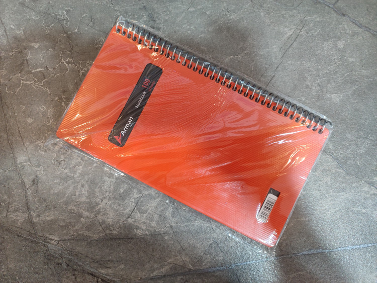 دفتر یادداشت ۱۰۰ برگ Arman با کاغذ باکیفیت و صحافی مقاوم