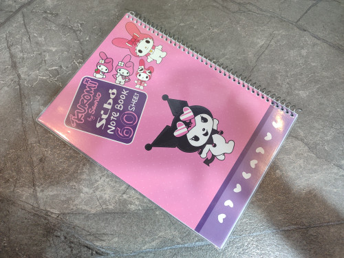 دفتر ۶۰ برگ Sibo طرح Kuromi با طراحی فانتزی و جذاب