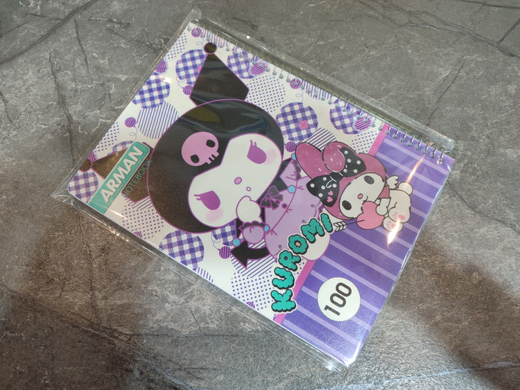 دفتر ۱۰۰ برگ Arman طرح Kuromi با طراحی فانتزی و جذاب