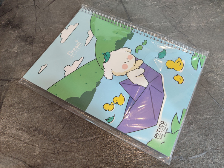 دفتر ۴۰ برگ PITICO با کاغذ باکیفیت و صحافی مناسب