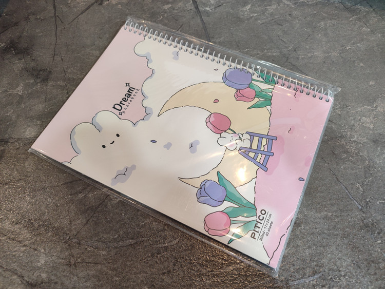 دفتر ۴۰ برگ PITICO با کاغذ باکیفیت و صحافی مناسب