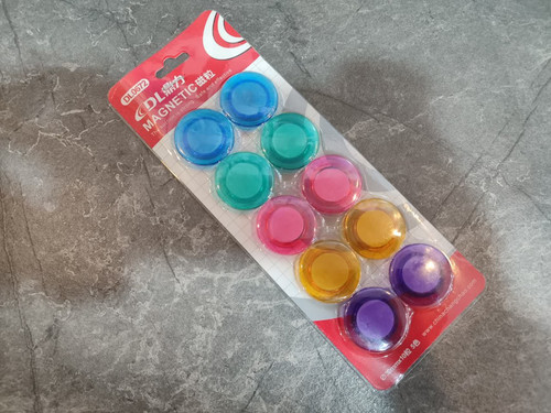 بسته ۱۰ تایی پین آهنربا برند DL0672 مناسب وایتبرد و سطوح فلزی