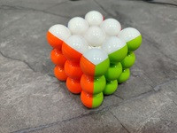 مکعب روبیک توپی برند Magic Cube با مهرههای رنگی گرد و متحرک، مناسب بازی فکری و تقویت تمرکز و هوش